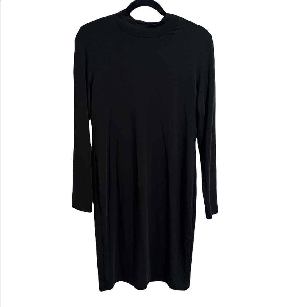 FOR THE REPUBLIC Long Sleeve Mock Neck Midi Dress size medium - Picture 4 of 5